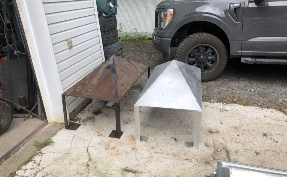 Toit en aluminium