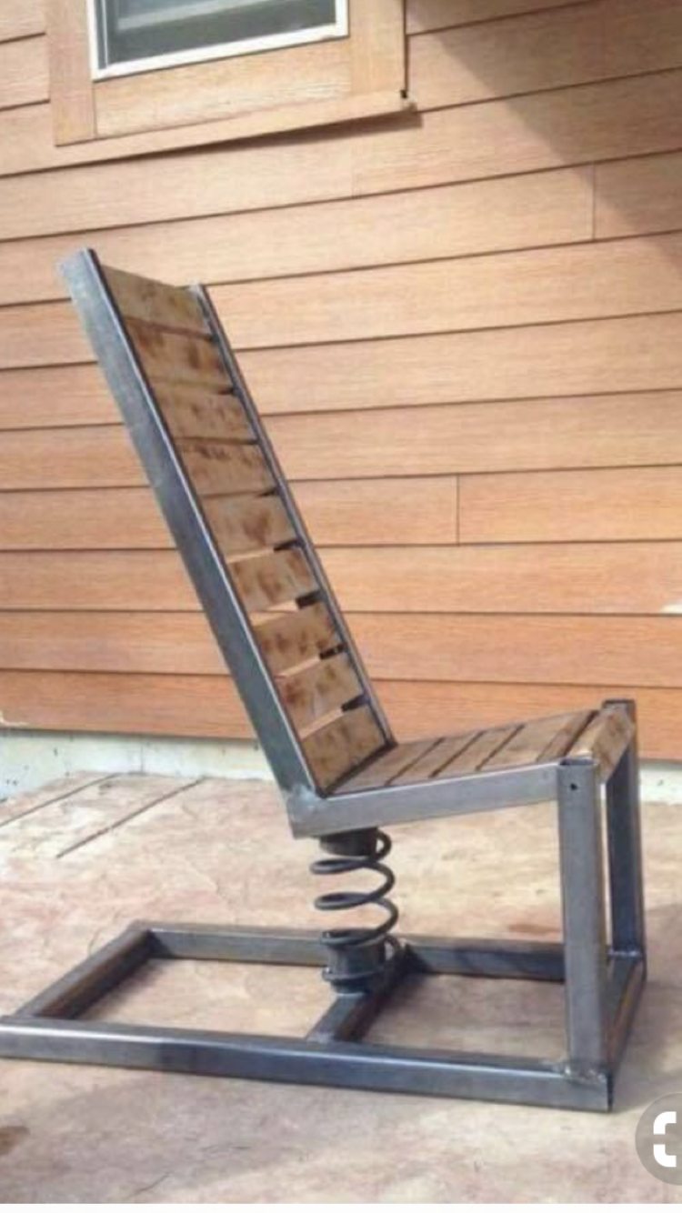 Chaise en aluminium