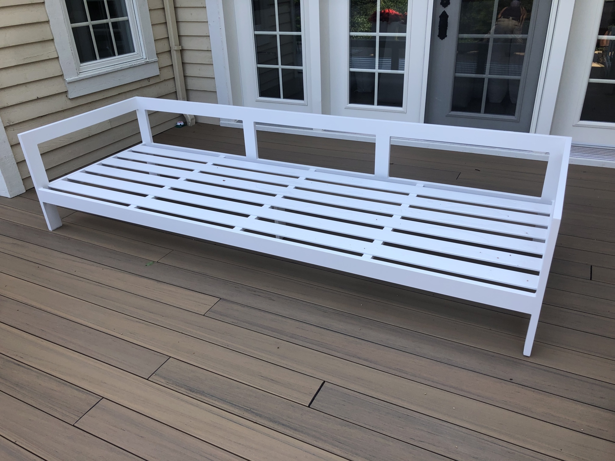 Banc en aluminium