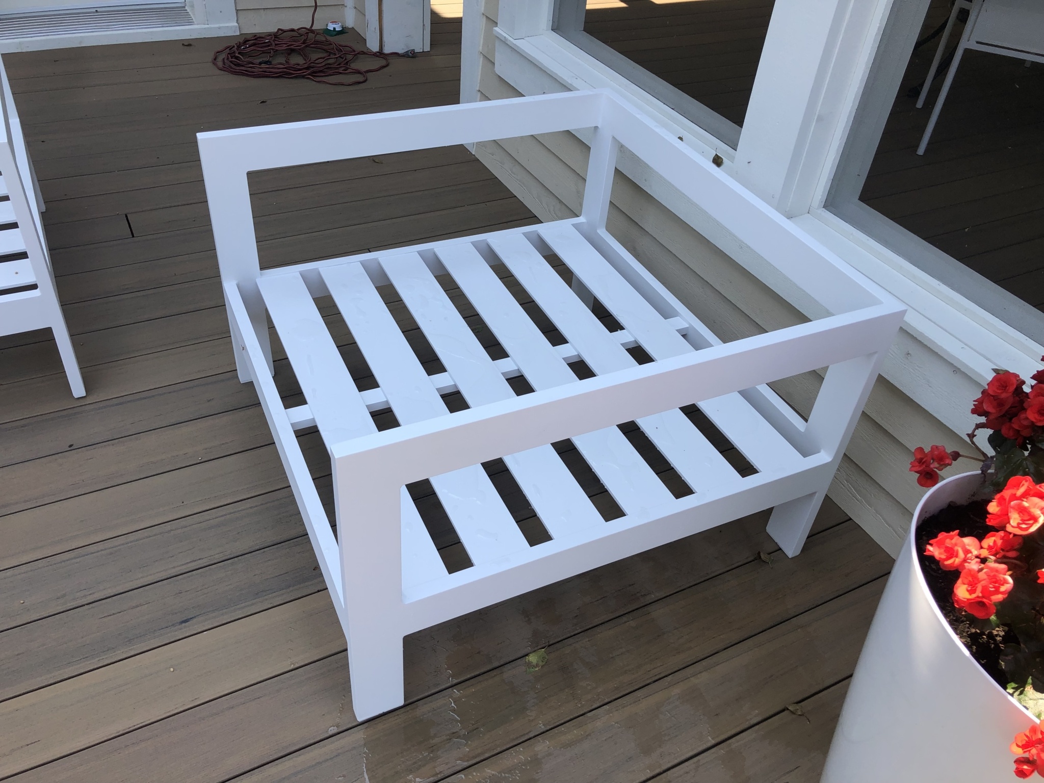 Banc en aluminium