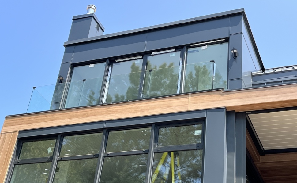 Clôture de verre pour terrasse