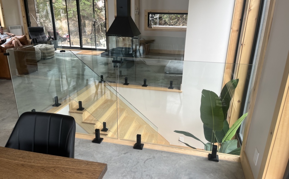 Clôture en verre