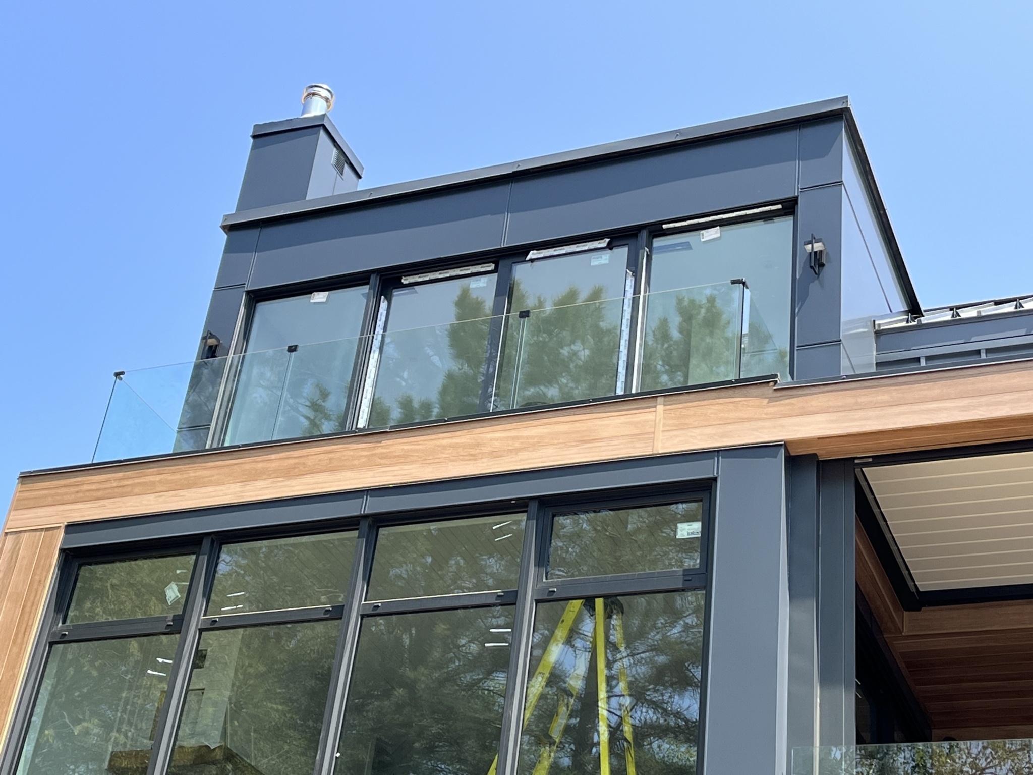 Clôture de verre pour terrasse