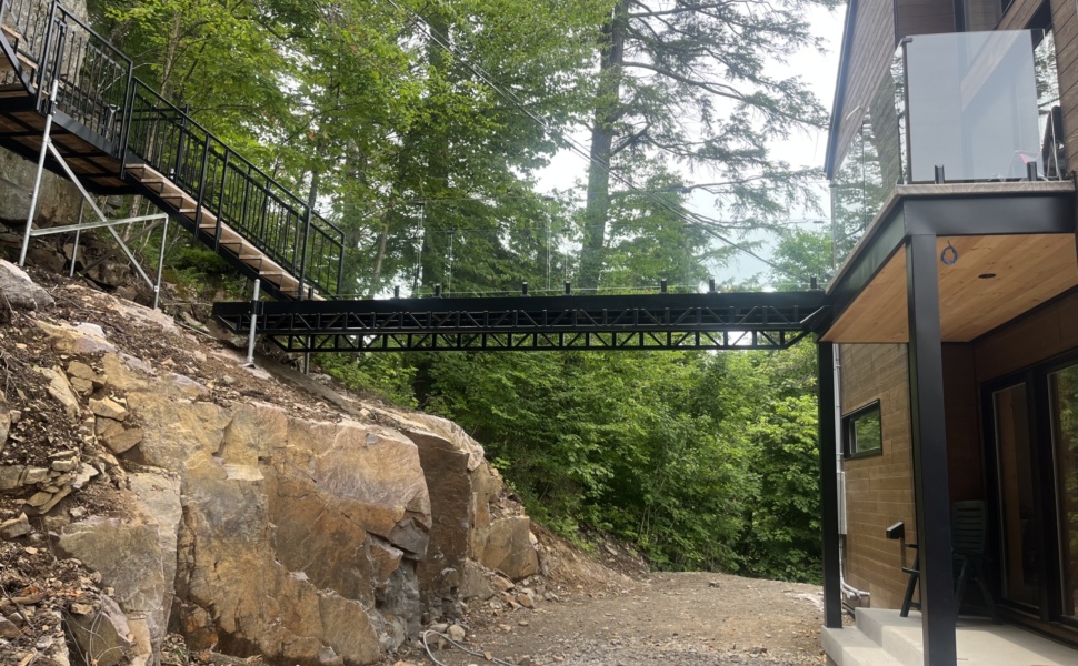 Escalier sur rocaille