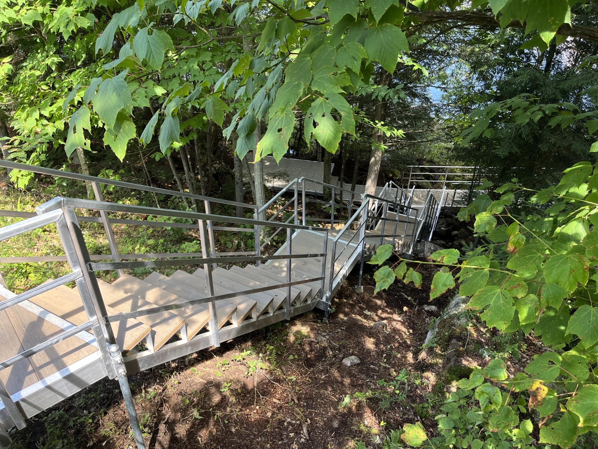 Escaliers en aluminium de montagne