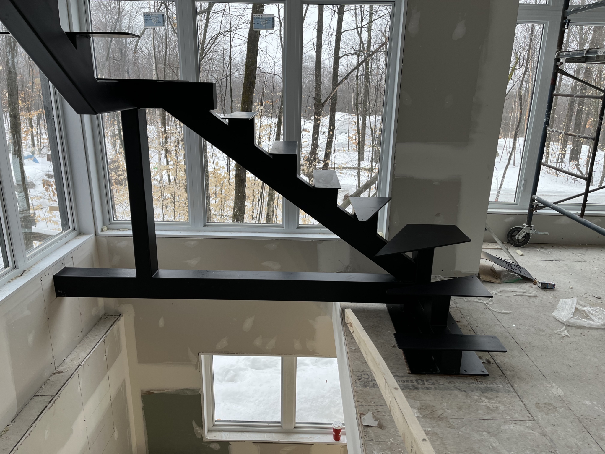 Escalier sur mesure en aluminium soudé