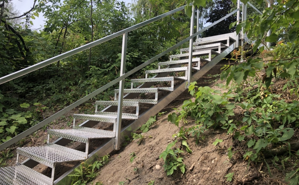 Escalier pour quai en aluminium
