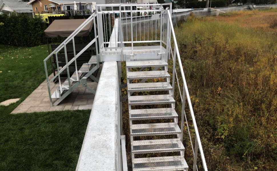 Escalier extérieur sur mesure