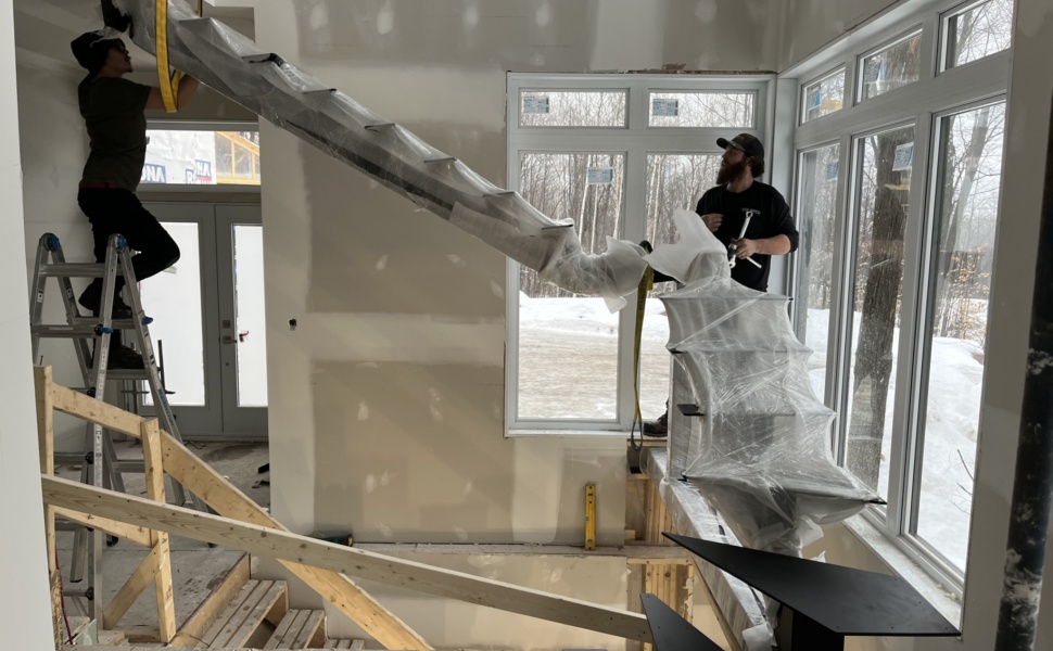 Fabrication d'escalier résidentiel sur mesure