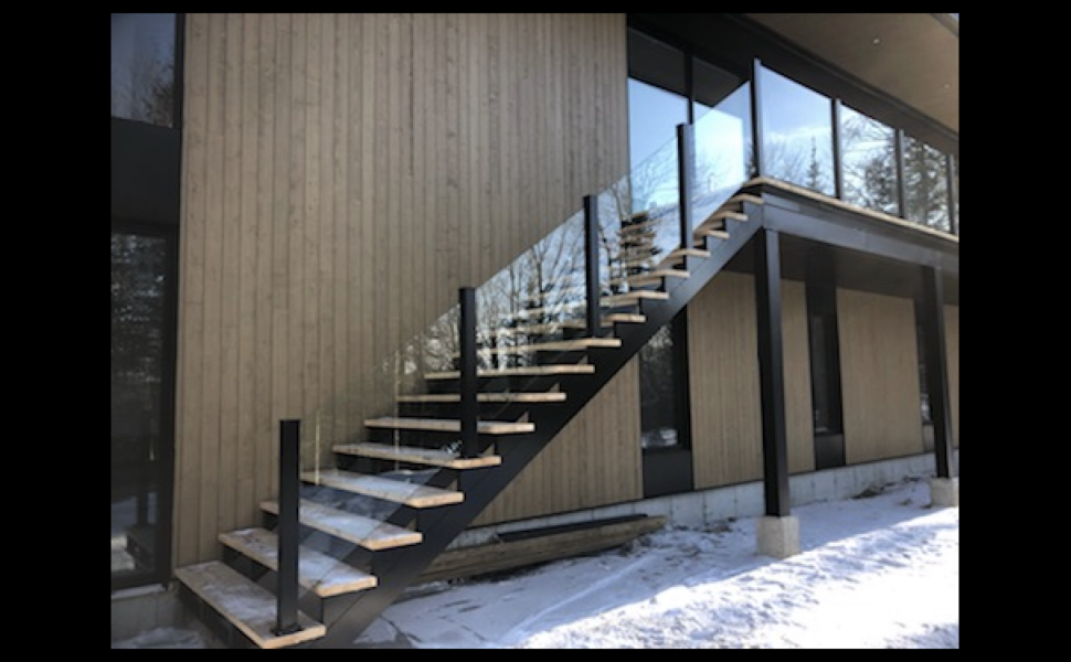 Fabrication d'escalier en aluminium