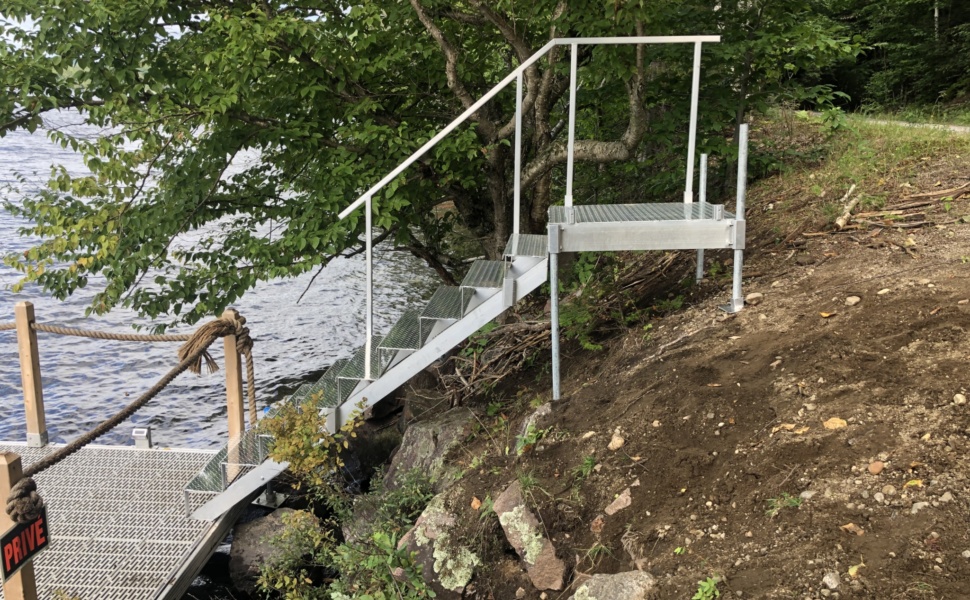 Escalier pour quais en aluminium