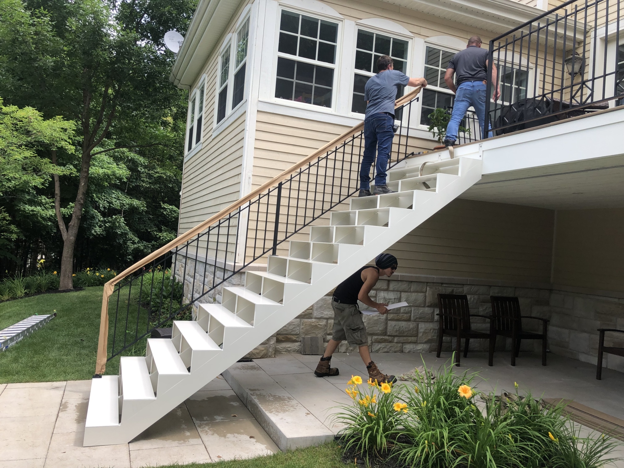 Installation d'escaliers sur mesure Conception Forget