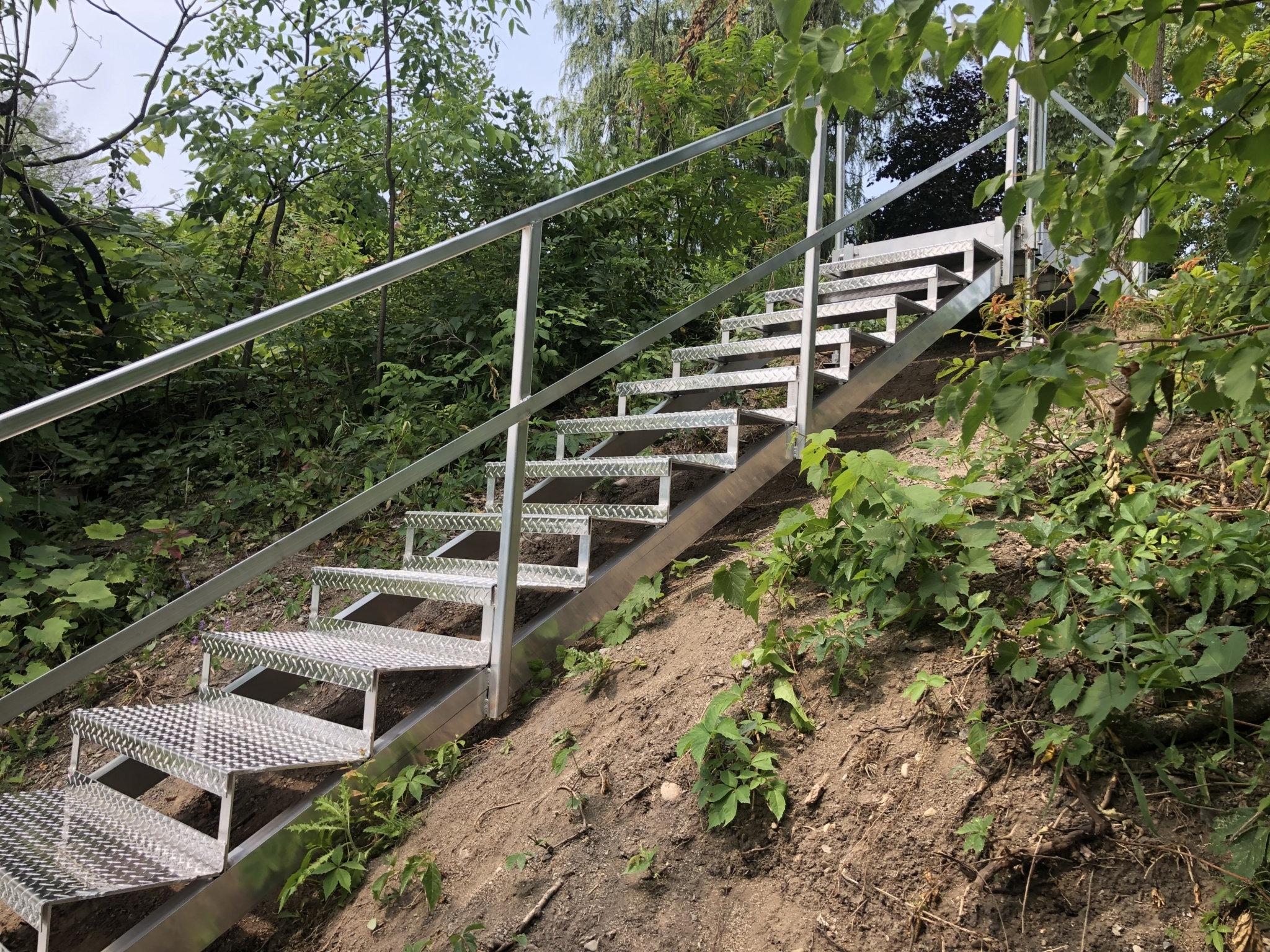 Escalier pour quai en aluminium