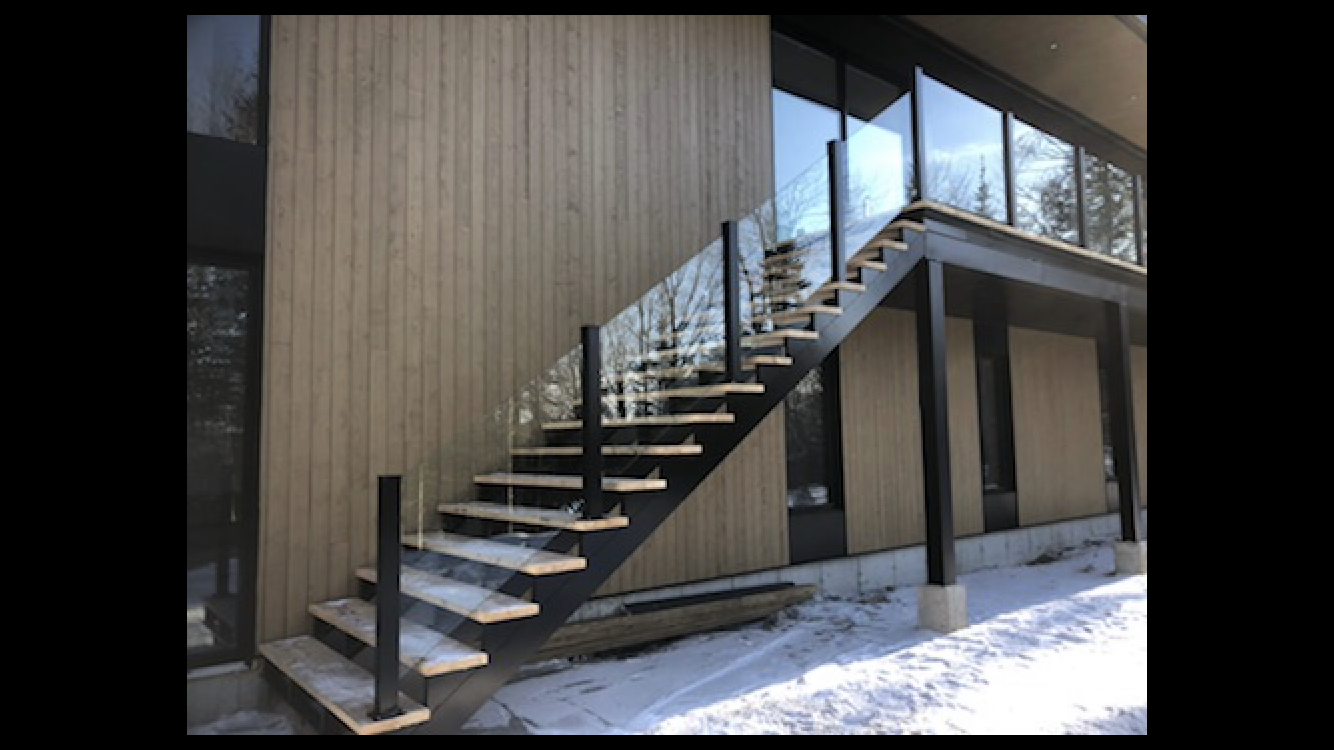 Fabrication d'escalier en aluminium