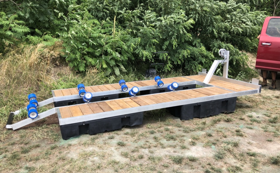 Quai en aluminium pour motomarine