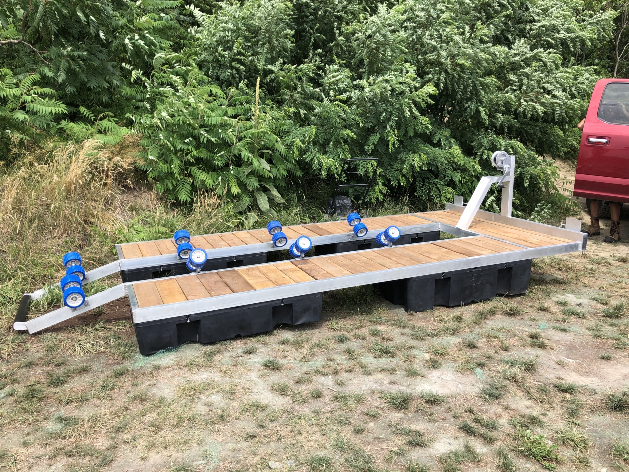 Quai en aluminium pour motomarine