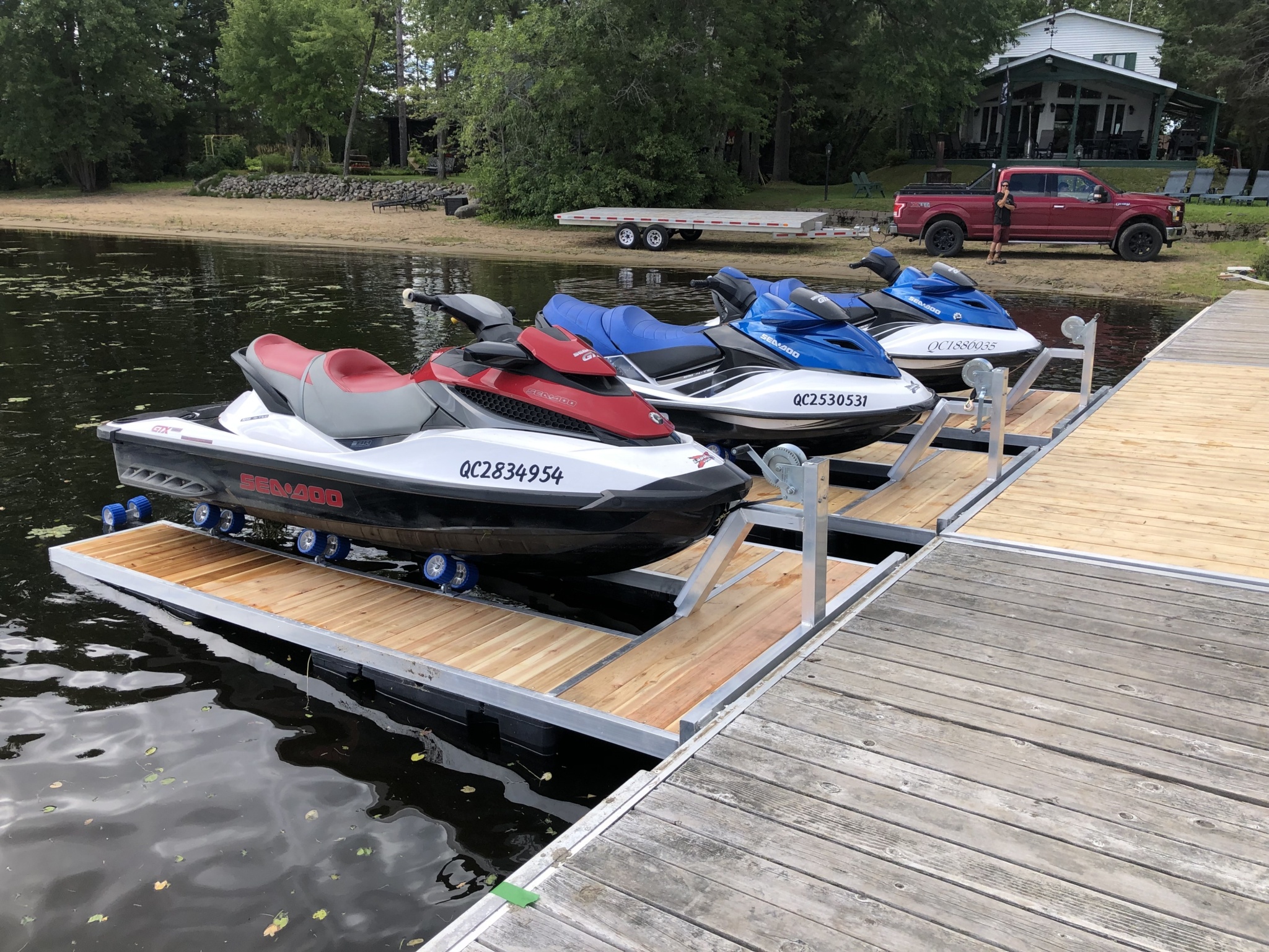 Quai pour motomarine