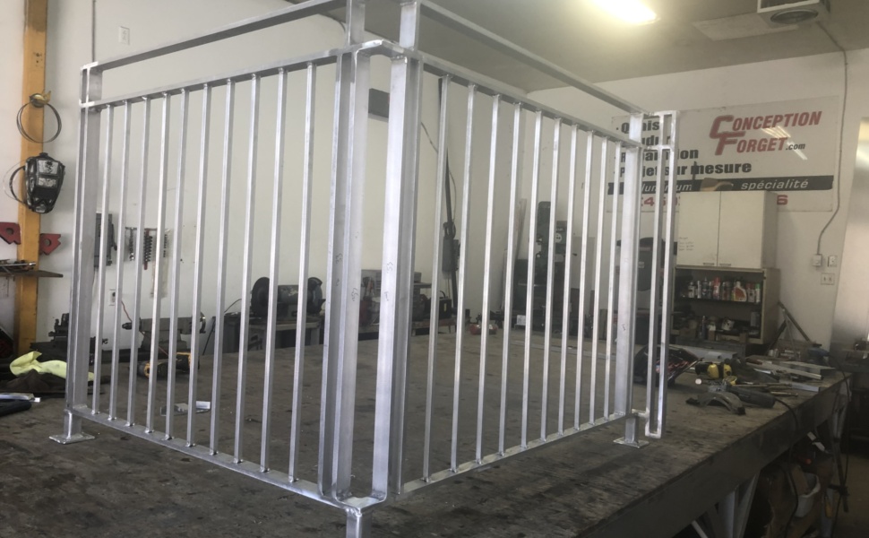 Fabrication de rampe en aluminium soudé