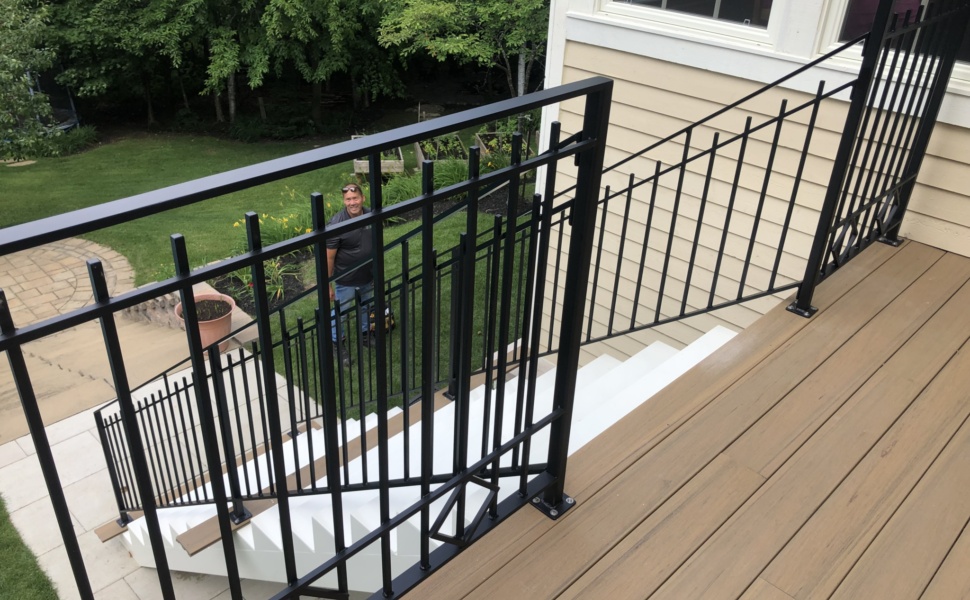 Rampe extérieure pour balcon