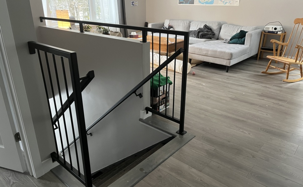 Rampe d'escalier en aluminium