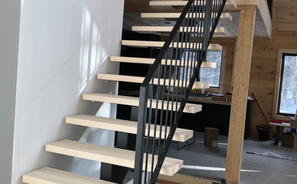 Rampe d'escalier sur mesure