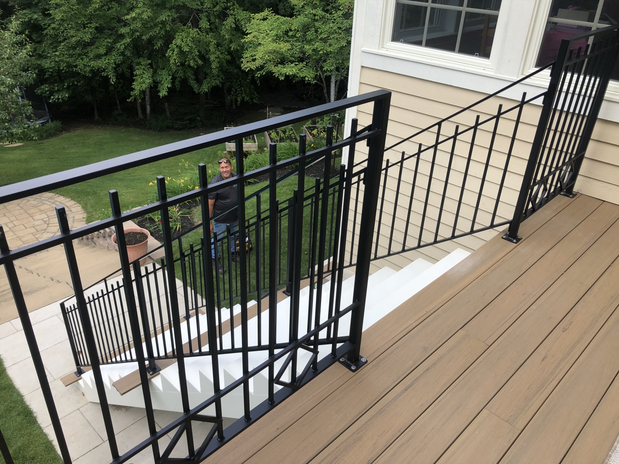 Rampe extérieure pour balcon