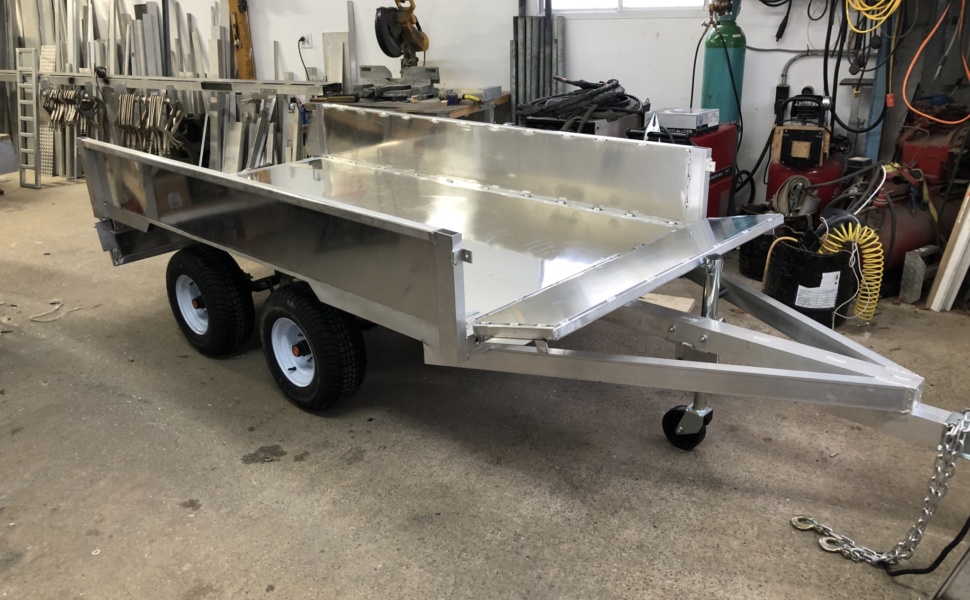 Remorque en aluminium personnalisée