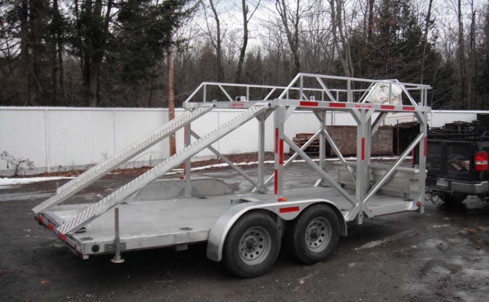 Remorque en aluminium sur mesure