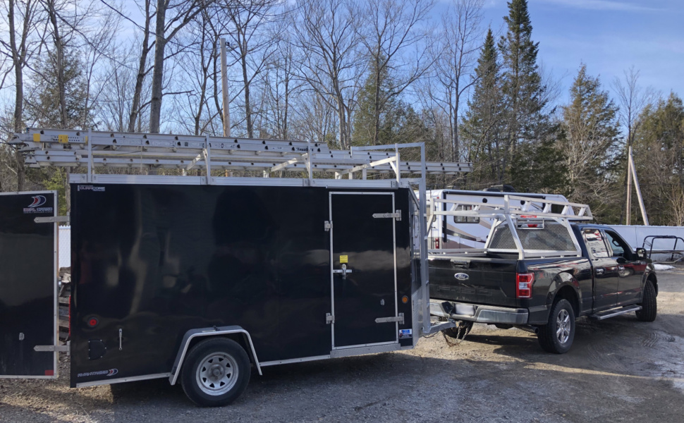 Support à échelles pour camion et remorque