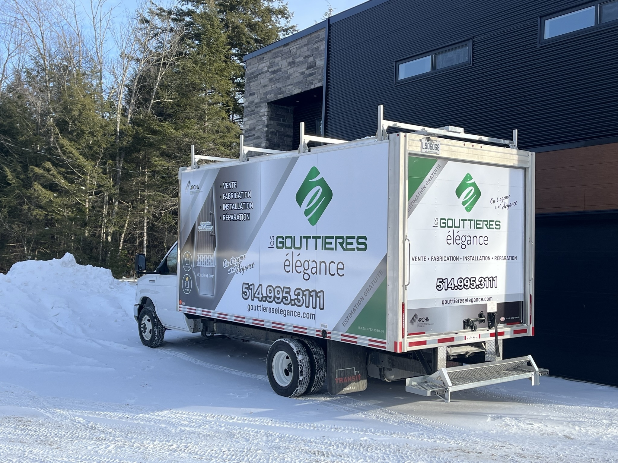 Supports toit camion cube