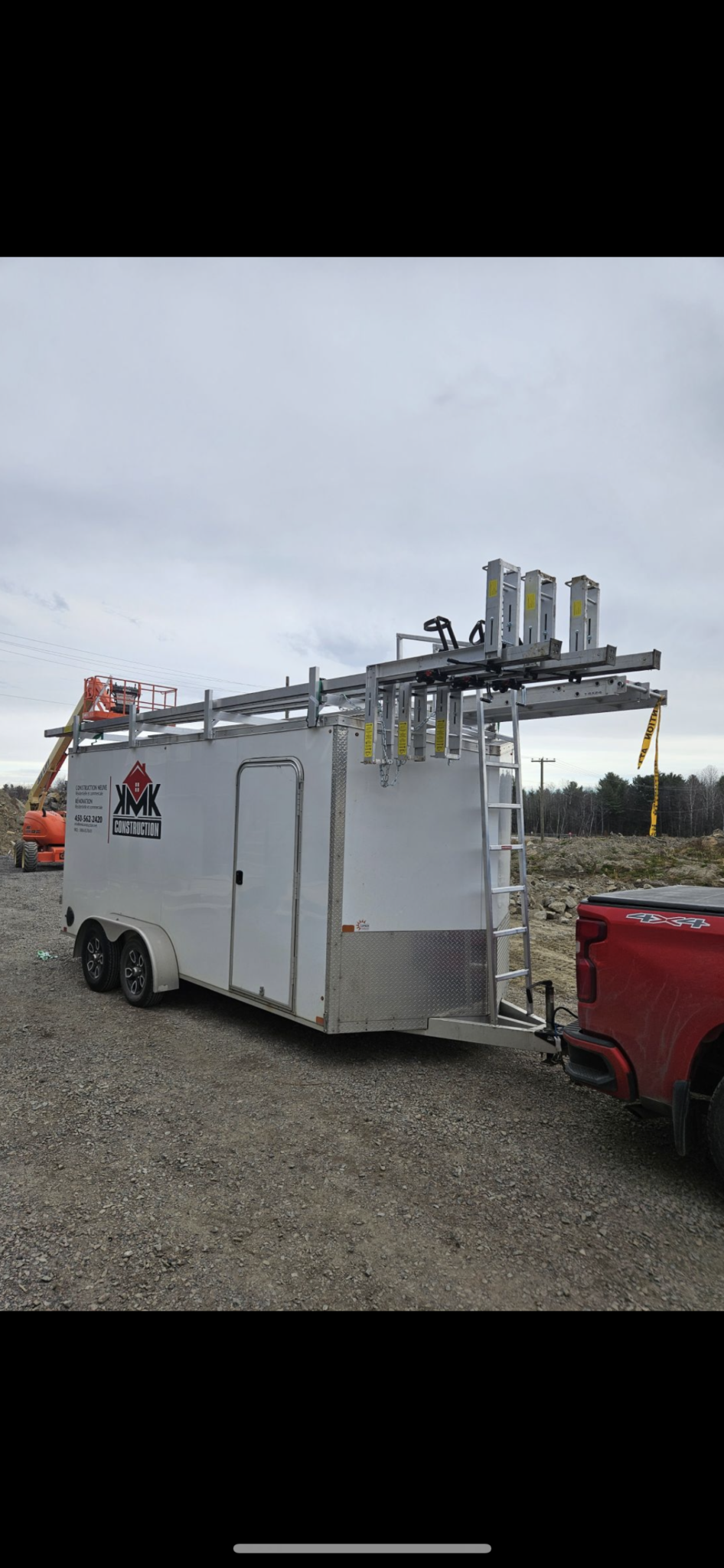 Supports echelle remorque